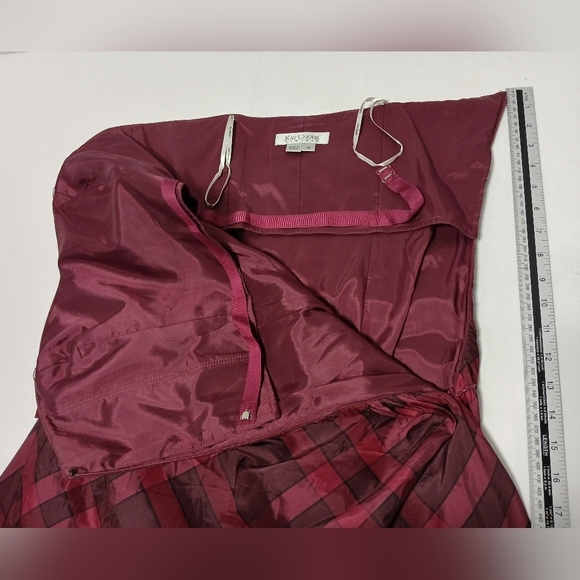 Kay Unger Silk Taffeta Bubble Hem Mini Dress. Size 14 - Picture 8 of 11